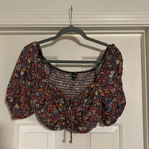 Multicolored Target crop top